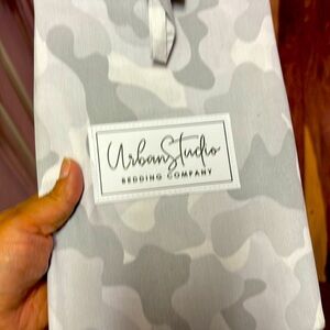 Brand new standard pillow cases. Camo look.